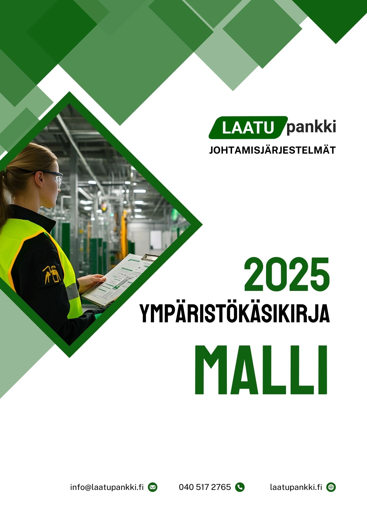 Kuvankaappaus ISO 14001 ympäristökäsikirjasta: Kestävä kehitys